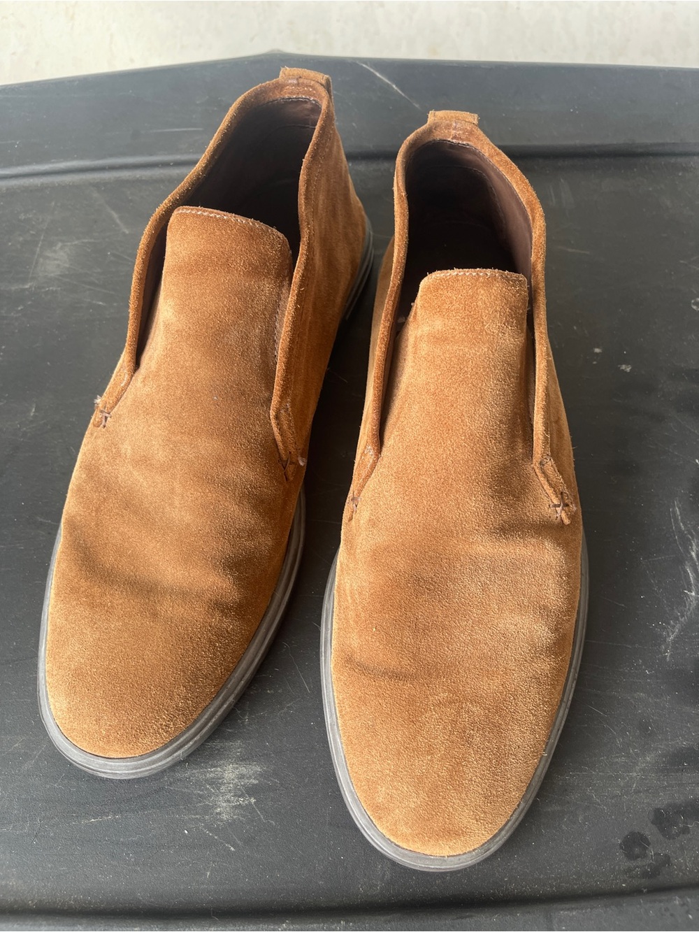 EUC Peter Millar Men's Slip-On Suede Shoes in Brown, 9M